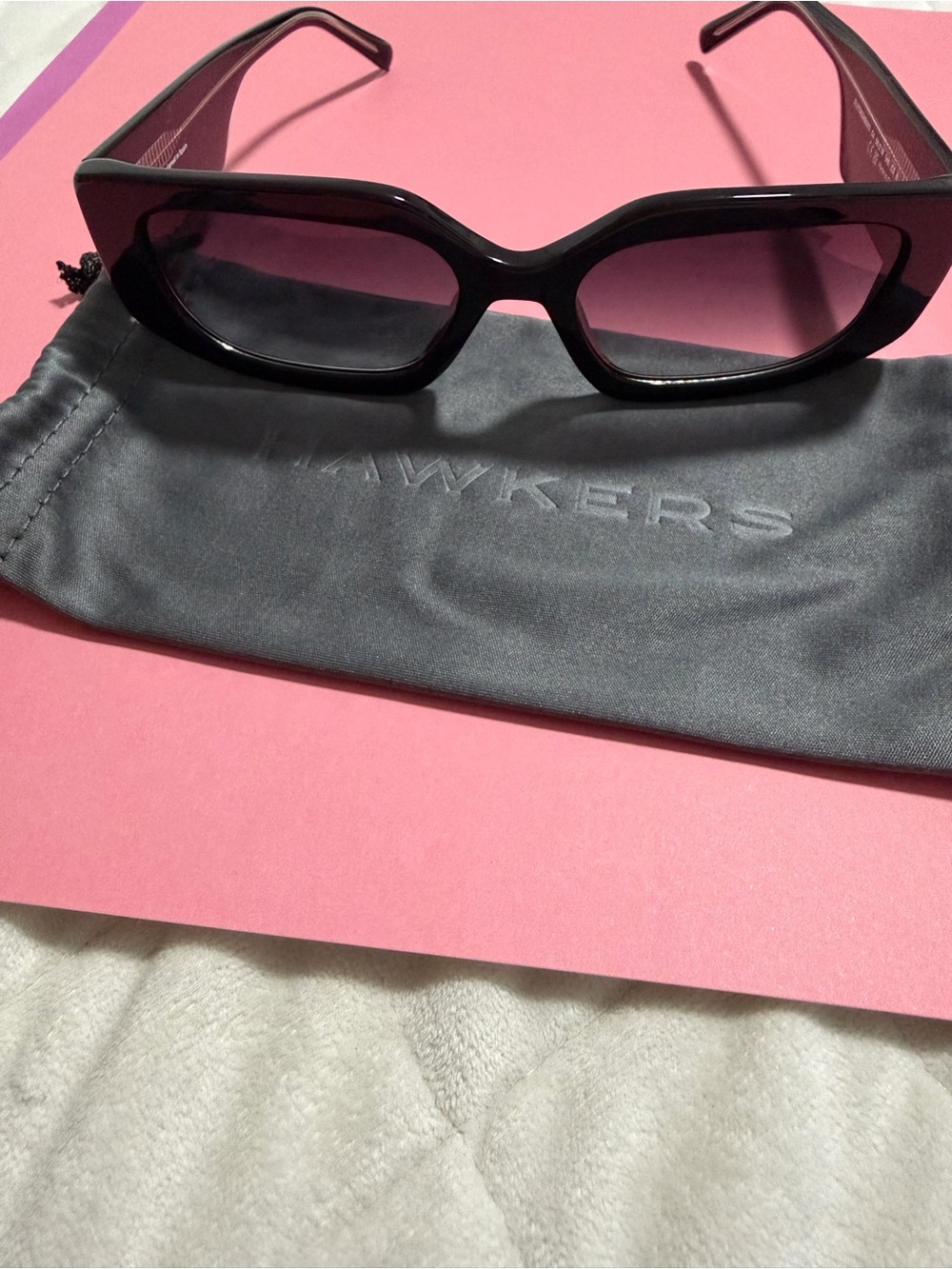 Hawkers Black Cat-Eye Women's Sunglasses -